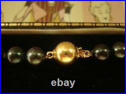 Beautiful Iridescent Genuine Cultured Pearls Set Necklace With 9CT Gold Clasp