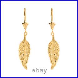 Bohemia Boho Feather Drop Earring Set(Available In YellowithRose/White Gold)