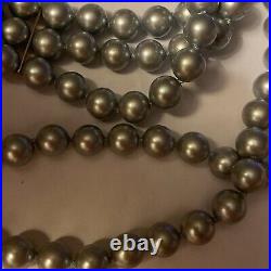 Bracelet And Choker Set Grey Majorca Faux Pearl Multiple Strand 14k White Gold Bracelet And Choker Set Grey Majorca Faux Pearl Multiple Strand 14k White Gold