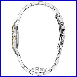 Bulova Women's Quartz 28mm Two-Tone Watch Pendant and Earrings Set 98X112