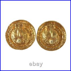 CHANEL Chanel earrings vintage pearl gold 2461 stamp set of 2