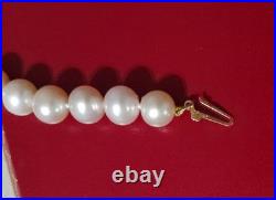 CP Pearl Necklace & Stud Earrings Jewelry Set 14K Gold Clasp Round Light Pink x3