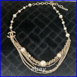 Chanel pearl Necklace, Bracelet, Earrings Matching Set