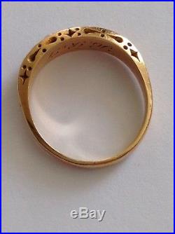 Charming Fine Victorian 18ct Gold Pale Coral & Seed Pearl Set Ring Circa 1880