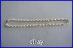 Ciro Vintage Cultured Pearl Necklace & Earring Set, Gold Clasps C1960's, Box