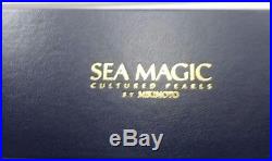 Classic Estate Mikimoto Sea Magic Pearl Necklace, Bracelet, & Stud Earring Set