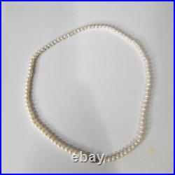 Cultured Pearl Necklace And Bracelet Set 10K Yellow Gold