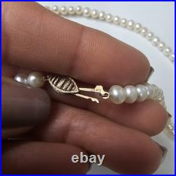 Cultured Pearl Necklace And Bracelet Set 10K Yellow Gold