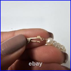 Cultured Pearl Necklace And Bracelet Set 10K Yellow Gold