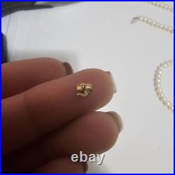 Cultured Pearl Necklace And Bracelet Set 10K Yellow Gold