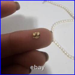 Cultured Pearl Necklace And Bracelet Set 10K Yellow Gold