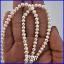 Cultured Pearl Necklace And Bracelet Set 10K Yellow Gold