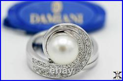 Damiani set in 18kt white gold and sea pearls COD. A. 49