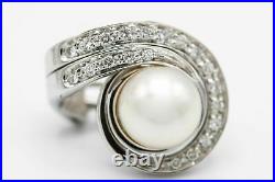Damiani set in 18kt white gold and sea pearls COD. A. 49