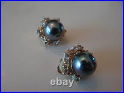 Designer set pearl, ring and clip on earrings made in sliver 18K gold filled