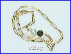 Dinh Van Pearl 18K Yellow Gold Ring & Necklace Set