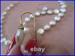 Disc shape White Mother of Pearl 14kt Gold Necklace Bracelet and Earrings set
