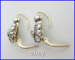 Drop Dangle Wedding Bezel Set Earring 3.34 Ct Round Diamond 14K Yellow Gold Over