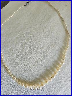 Elegant Antique Cultured Japanese AKOYA Saltwater Pearl Necklace Set (3)