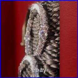 Fantasia By Deserio Rhodium Cubic Zirconia Earrings Stunning Gift Nwot Christmas