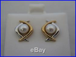Fantastic 14K Gold & Pearl Earrings and Necklace Set