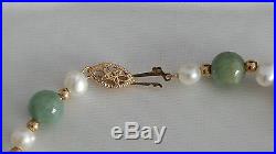 Fine! 14K Gold, Pearl & Gems Necklace & Bracelet Set