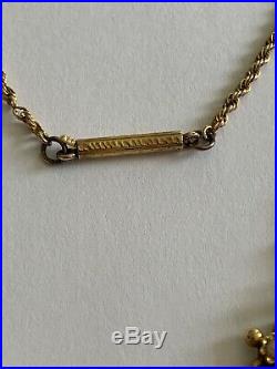 Fine Victorian 15ct Gold Natural Seed Pearl Set Necklace