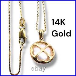 Fresh Water Pearl and Diamond 14k Yellow Gold Earrings & Pendant Jewelry Set 17