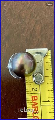 Freshwater Brown Pearl Set-Bracelet, 2 Pair Earrings&14K White Gold/Diamonds Ring