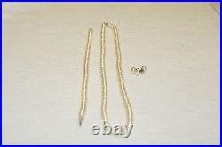 Freshwater Button Pearl Necklace, Bracelet, Earrings Set 14k Yellow Gold Clasp