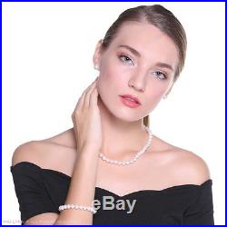 Freshwater Cultured Pearl Necklace Set Includes Stunning Bracelet and Stud Earri