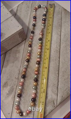 Freshwater Pearl 14k Gold Clasp Vintage Estate Necklace Bracelet Set Multicolor