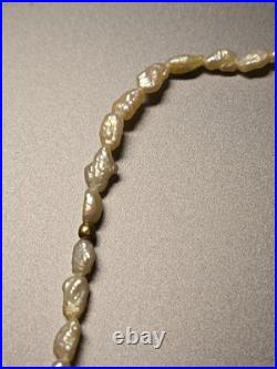 Freshwater Pearl Necklace and Earring Set with 14K Gold Beads & Clasp 19