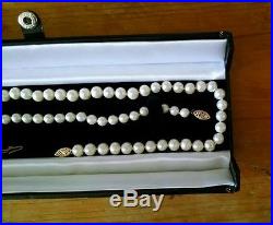 Freshwater Pearl Set, Necklace 18 & Bracelet 8 Cream with 14K Gold Filigree