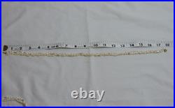 Freshwater Rice Pearl Necklace & Bracelet Set w 14k Gold Beads and Clasps