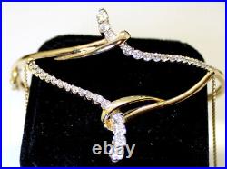 GORGEOUS Estate 14K Gold Ladies 1.65 Ct RB Diamond Necklace & Bracelet Set