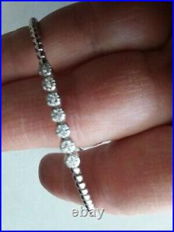 Gabriel and Co. White Gold Bezel Set Diamond Bujukan Bead Bracelet S784055