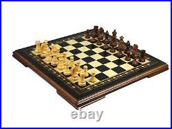 Game Board Traditional Wood Chess Set Handcrafted Ebony Helena Mother Of Pearl