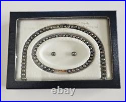 Genuine Freshwater Cultured Pearl Jewelry Set 18 Necklace, 7.5 Bracelet Genuine Freshwater Cultured Pearl Jewelry Set 18 Necklace, 7.5 Bracelet