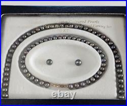 Genuine Freshwater Cultured Pearl Jewelry Set 18 Necklace, 7.5 Bracelet Genuine Freshwater Cultured Pearl Jewelry Set 18 Necklace, 7.5 Bracelet