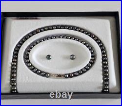 Genuine Freshwater Cultured Pearl Jewelry Set 18 Necklace, 7.5 Bracelet Genuine Freshwater Cultured Pearl Jewelry Set 18 Necklace, 7.5 Bracelet