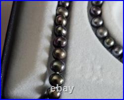Genuine Freshwater Cultured Pearl Jewelry Set 18 Necklace, 7.5 Bracelet Genuine Freshwater Cultured Pearl Jewelry Set 18 Necklace, 7.5 Bracelet
