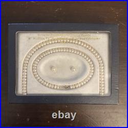 Genuine Freshwater Cultured Pearl Necklace Bracelet Stud Earrings Set 10kt Gold