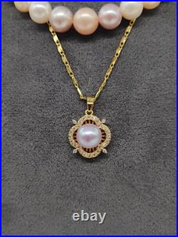 Genuine Natural Candy Seawater Pearl Necklace Set 18k Gold Plated Two Layered Genuine Natural Candy Seawater Pearl Necklace Set 18k Gold Plated Two Layered