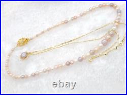 Genuine Natural Candy Seawater Pearl Necklace Set 18k Gold Plated Two Layered Genuine Natural Candy Seawater Pearl Necklace Set 18k Gold Plated Two Layered