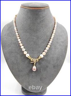 Genuine Natural Seawater Candy 17 Pearl Necklace Chain Set Hallmarked 18ct Gold Genuine Natural Seawater Candy 17 Pearl Necklace Chain Set Hallmarked 18ct Gold