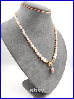Genuine Natural Seawater Candy 17 Pearl Necklace Chain Set Hallmarked 18ct Gold Genuine Natural Seawater Candy 17 Pearl Necklace Chain Set Hallmarked 18ct Gold