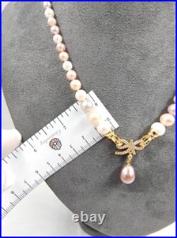 Genuine Natural Seawater Candy 17 Pearl Necklace Chain Set Hallmarked 18ct Gold Genuine Natural Seawater Candy 17 Pearl Necklace Chain Set Hallmarked 18ct Gold