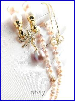 Genuine Natural Seawater Candy 17 Pearl Necklace Chain Set Hallmarked 18ct Gold Genuine Natural Seawater Candy 17 Pearl Necklace Chain Set Hallmarked 18ct Gold