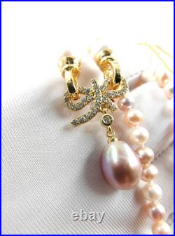 Genuine Natural Seawater Candy 17 Pearl Necklace Chain Set Hallmarked 18ct Gold Genuine Natural Seawater Candy 17 Pearl Necklace Chain Set Hallmarked 18ct Gold